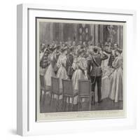 The Wedding Breakfast in the Throne Hall of the Castle of Ehrenburg-Joseph Nash-Framed Giclee Print