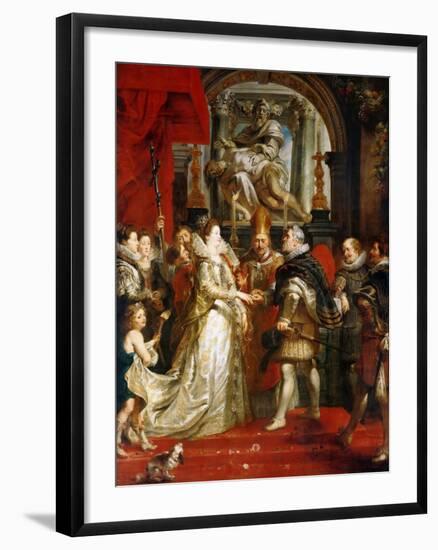 The Wedding by Proxy of Marie De' Medici to King Henry IV-Peter Paul Rubens-Framed Giclee Print