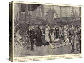 The Wedding Ceremony in the Groote Kerke-Frederic De Haenen-Stretched Canvas