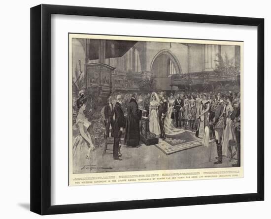 The Wedding Ceremony in the Groote Kerke-Frederic De Haenen-Framed Giclee Print