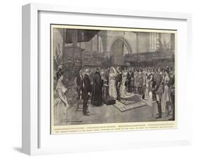 The Wedding Ceremony in the Groote Kerke-Frederic De Haenen-Framed Giclee Print