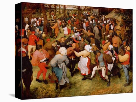 The Wedding Dance, C.1566 (Oil on Panel)-Pieter Bruegel the Elder-Stretched Canvas