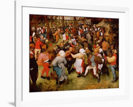 The Wedding Dance, C.1566 (Oil on Panel)-Pieter Bruegel the Elder-Framed Giclee Print