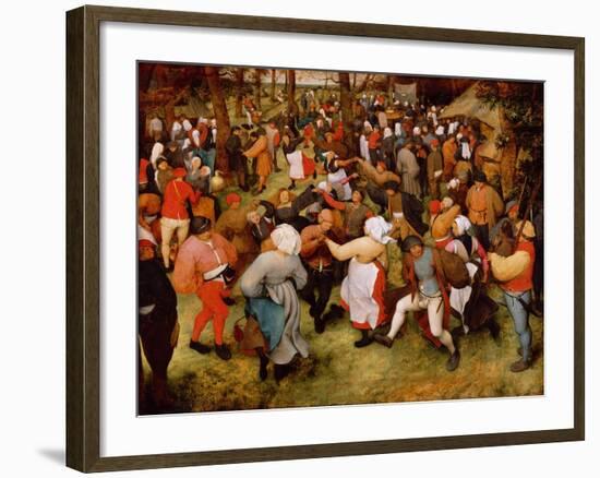 The Wedding Dance, C.1566 (Oil on Panel)-Pieter Bruegel the Elder-Framed Giclee Print