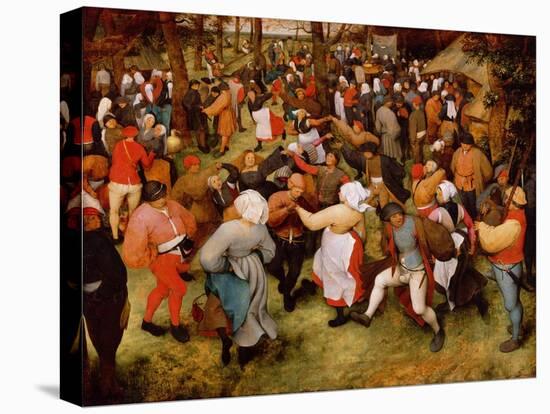 The Wedding Dance, C.1566 (Oil on Panel)-Pieter Bruegel the Elder-Stretched Canvas