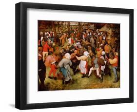 The Wedding Dance, C.1566 (Oil on Panel)-Pieter Bruegel the Elder-Framed Giclee Print