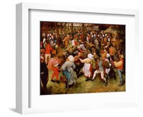 The Wedding Dance, C.1566 (Oil on Panel)-Pieter Bruegel the Elder-Framed Giclee Print