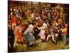 The Wedding Dance, C.1566 (Oil on Panel)-Pieter Bruegel the Elder-Stretched Canvas