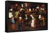 The Wedding Dance-Pieter Bruegel the Elder-Framed Stretched Canvas