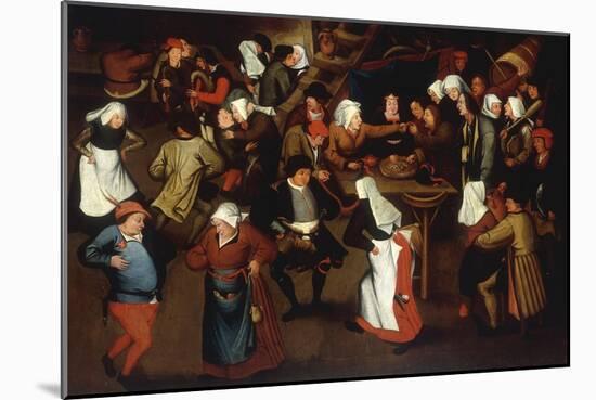 The Wedding Dance-Pieter Bruegel the Elder-Mounted Giclee Print