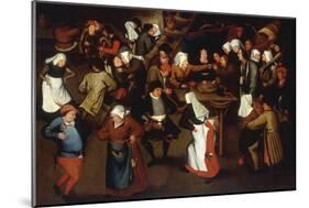 The Wedding Dance-Pieter Bruegel the Elder-Mounted Giclee Print