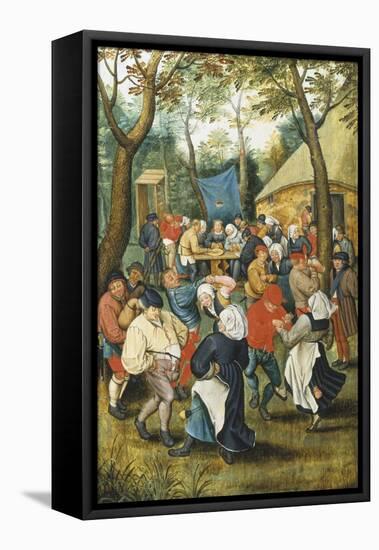 The Wedding Dance-Pieter Brueghel the Younger-Framed Stretched Canvas