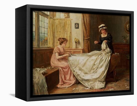 The Wedding Dress-George Goodwin Kilburne-Framed Stretched Canvas