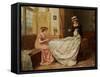 The Wedding Dress-George Goodwin Kilburne-Framed Stretched Canvas