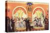 The Wedding Feast, 1917-Boris Michaylovich Kustodiev-Stretched Canvas