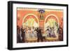 The Wedding Feast, 1917-Boris Michaylovich Kustodiev-Framed Giclee Print