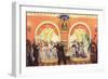 The Wedding Feast, 1917-Boris Michaylovich Kustodiev-Framed Giclee Print