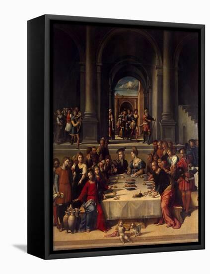 The Wedding Feast at Cana, 1531 (Oil on Canvas)-Benvenuto Tisi Da Garofalo-Framed Stretched Canvas