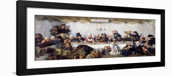 The Wedding Feast of Corentin Le Guerveur and Anne-Marie Kerinvel, 1880-Victor Marie Roussin-Framed Giclee Print