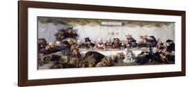 The Wedding Feast of Corentin Le Guerveur and Anne-Marie Kerinvel, 1880-Victor Marie Roussin-Framed Giclee Print