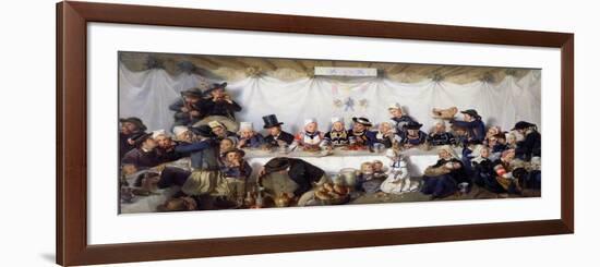 The Wedding Feast of Corentin Le Guerveur and Anne-Marie Kerinvel, 1880-Victor Marie Roussin-Framed Giclee Print