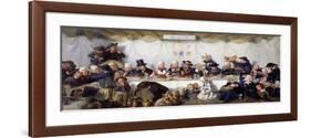 The Wedding Feast of Corentin Le Guerveur and Anne-Marie Kerinvel, 1880-Victor Marie Roussin-Framed Giclee Print