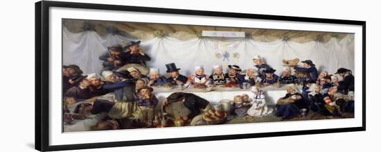 The Wedding Feast of Corentin Le Guerveur and Anne-Marie Kerinvel, 1880-Victor Marie Roussin-Framed Giclee Print