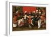 The Wedding Feast (Oil on Panel)-Maerten van Cleve-Framed Giclee Print