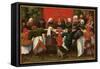 The Wedding Feast (Oil on Panel)-Maerten van Cleve-Framed Stretched Canvas