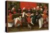 The Wedding Feast (Oil on Panel)-Maerten van Cleve-Stretched Canvas