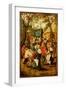 The Wedding Feast (Oil on Panel)-Pieter the Younger Brueghel-Framed Giclee Print