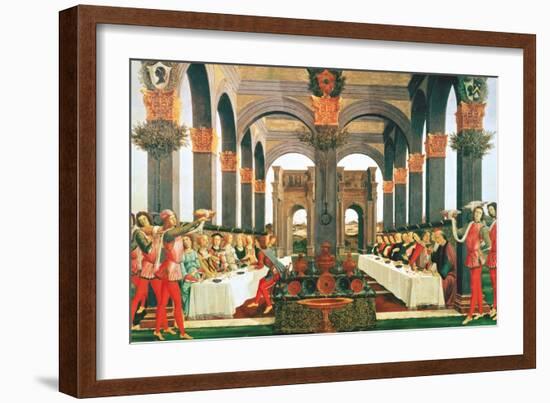 The Wedding Feast-Sandro Botticelli-Framed Giclee Print