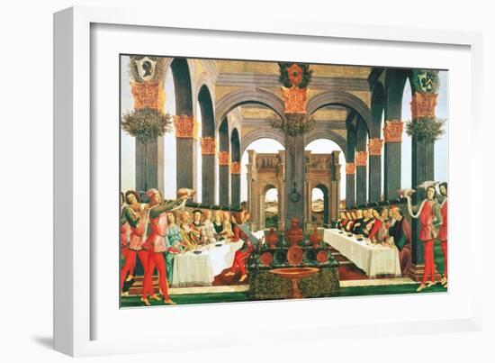 The Wedding Feast-Sandro Botticelli-Framed Giclee Print