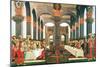 The Wedding Feast-Sandro Botticelli-Mounted Giclee Print