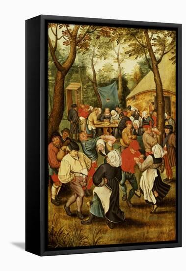 The Wedding Feast-Pieter Bruegel the Elder-Framed Stretched Canvas