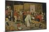 The Wedding Feast-Pieter Brueghel the Younger-Mounted Giclee Print