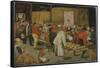 The Wedding Feast-Pieter Brueghel the Younger-Framed Stretched Canvas