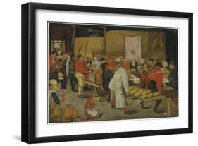 The Wedding Feast-Pieter Brueghel the Younger-Framed Giclee Print