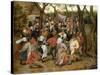 The Wedding Feast-Pieter Brueghel the Younger-Stretched Canvas