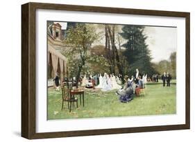 The Wedding, Fontainebleu; Les Noces, Fontainbleu-Charles Edouard Delort-Framed Giclee Print