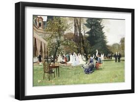 The Wedding, Fontainebleu; Les Noces, Fontainbleu-Charles Edouard Delort-Framed Giclee Print