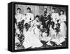 The Wedding Group of King George and Queen Mary, 6 July 1893-null-Framed Stretched Canvas