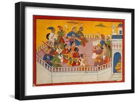 The Wedding Guests Assemble, C.1700-null-Framed Giclee Print