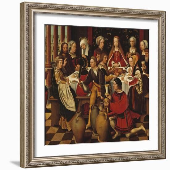 The Wedding in Cana, c.1530-50-Ambrosius Benson-Framed Giclee Print