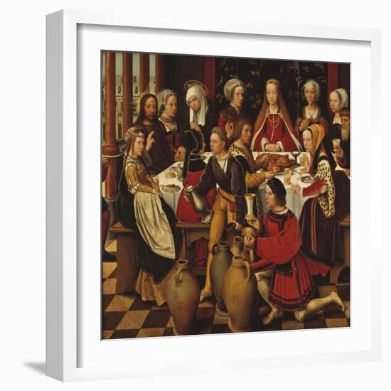 The Wedding in Cana, c.1530-50-Ambrosius Benson-Framed Giclee Print