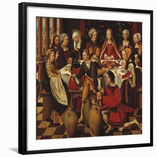 The Wedding in Cana, c.1530-50-Ambrosius Benson-Framed Giclee Print