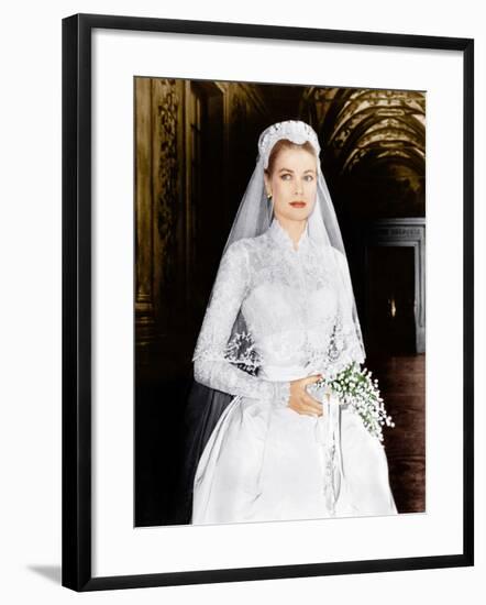 THE WEDDING IN MONACO, Grace Kelly, 1956-null-Framed Photo