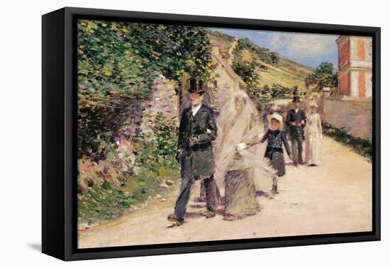 The Wedding March-Theodore Robinson-Framed Stretched Canvas