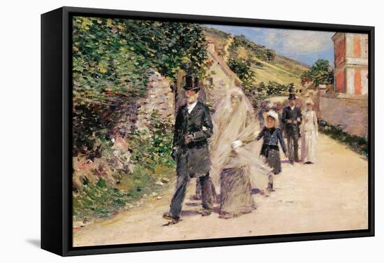 The Wedding March-Theodore Robinson-Framed Stretched Canvas