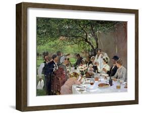 The Wedding Meal at Yport, 1886-Albert-Auguste Fourie-Framed Giclee Print